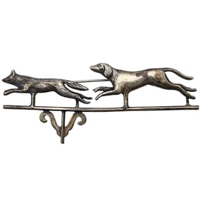 Signed Vintage Sterling Fox & Hound Art Deco Brooch