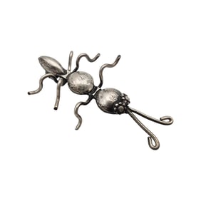 Vintage Sterling Ant Brooch