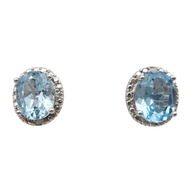 Sterling Topaz Earrings