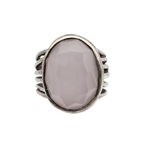 Silpada Israel Sterling Rose Quartz Ring Sz 7