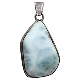 Sterling Larimar Pendant