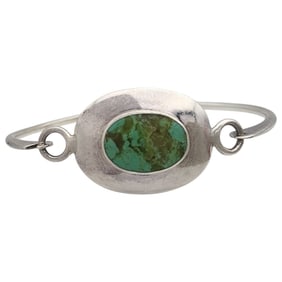 Boma Sterling Turquoise Bangle Bracelet