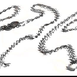 Vintage Sterling Amethyst Multistrand Chain Necklace