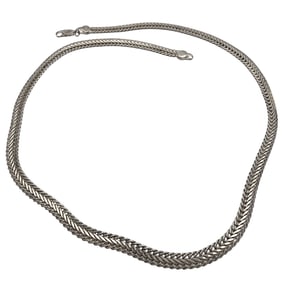 Sterling Wide Chain Necklace