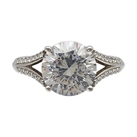 Sterling Cubic Zirconia Infinite Love Ring Sz 10