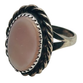 Navajo Signed RS Sterling Ring Size 7.5, 4.41g