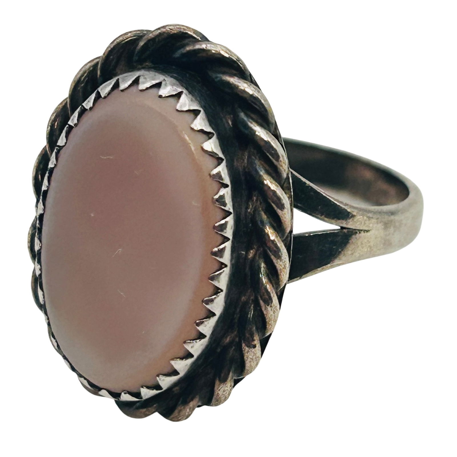Navajo Signed RS Sterling Ring Size 7.5, 4.41g (1 of 7)