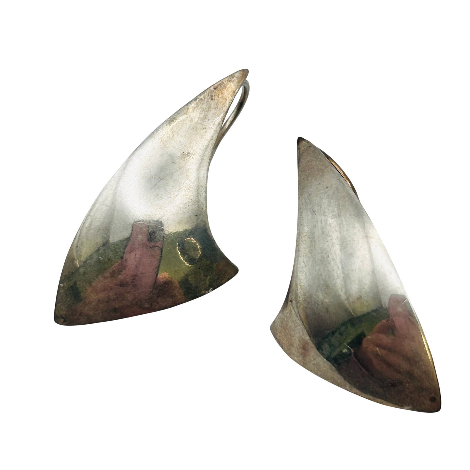 TAXCO TC -100 Mexico CCV Hook Earrings 6.48 G: TAXCO TC -100 Mexico CCV Hook earrings 6.48 g
