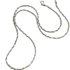 LIVIOR Italy, Sterling Rope Chain Necklace 4.1 G