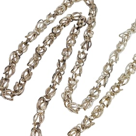 Sterling Byzantine Chain Necklace, 28g