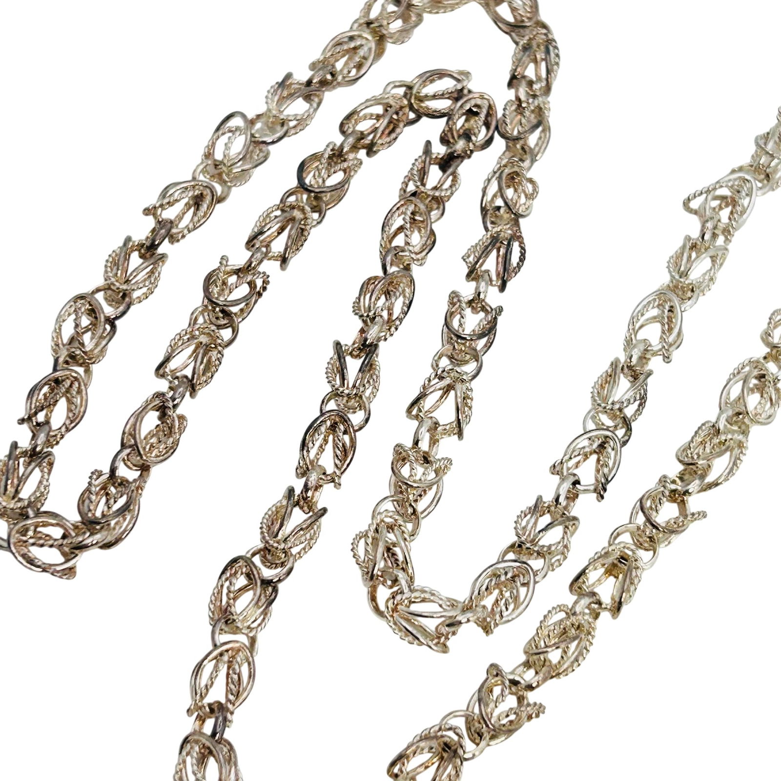 Sterling Byzantine Chain Necklace, 28g (1 of 8)