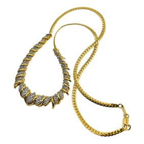 PAJ Sterling Diamond Accent Necklace 15.7 G