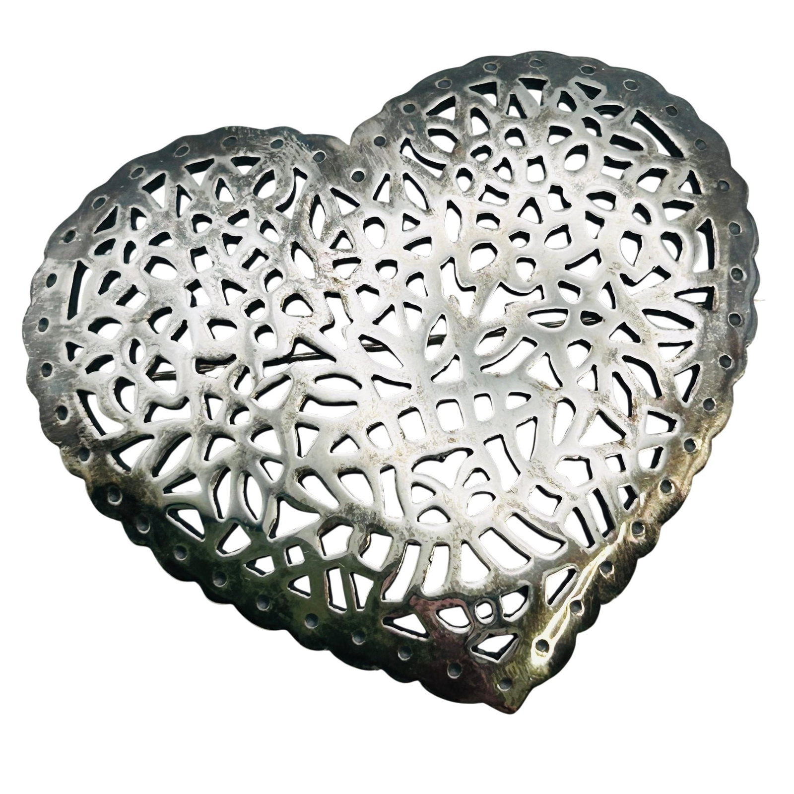 James Avery Sterling Filigree Heart Brooch 17.1 G: James Avery Sterling filigree heart brooch 17.1 g
