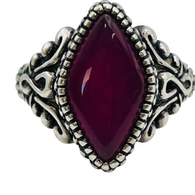 Carolyn Pollack Lavender Jade Sterling Ring Size 10, 9.9 G