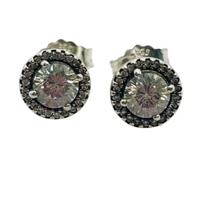 Pandora Sterling Stud Earrings 2.25 G