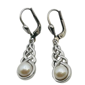 SOLVAR Sterling Pearl Earrings 3.66 G