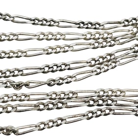 JTL Italy, Sterling Figaro Chain Necklace 2.93 G