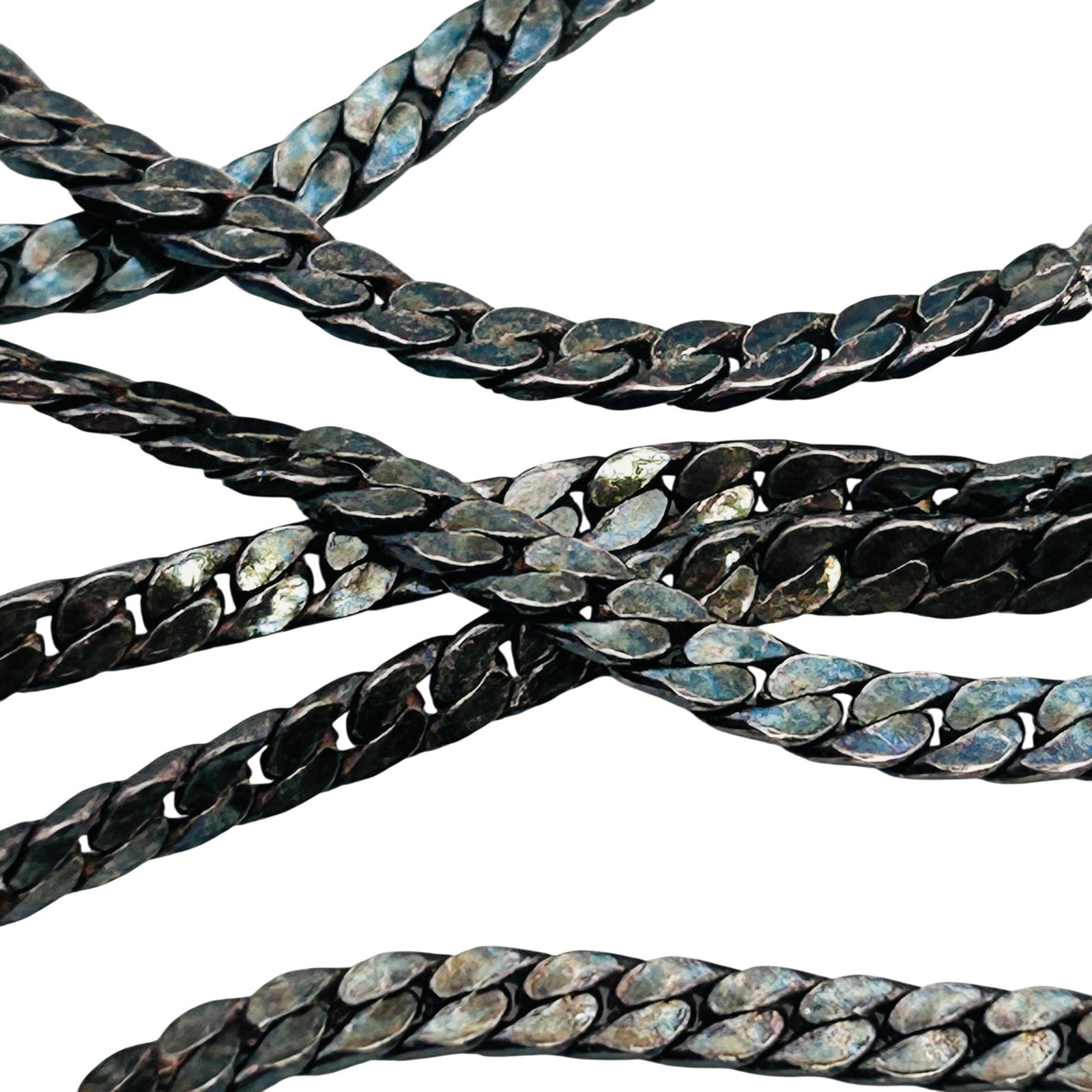 Sterling Serpentine Chain Necklace 10.87 G: Sterling serpentine chain necklace 10.87 g
