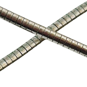 Italy, Sterling Flat Snake Chain Necklace 14 G