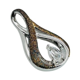 BGE Topaz Sterling Pendant 4.16 G Engraved