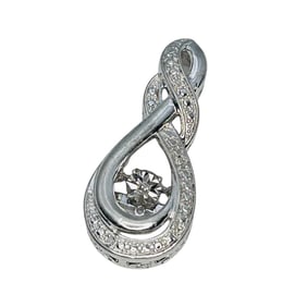 OTC Tiny Diamond Sterling Infiniti Pendant 2.23 G