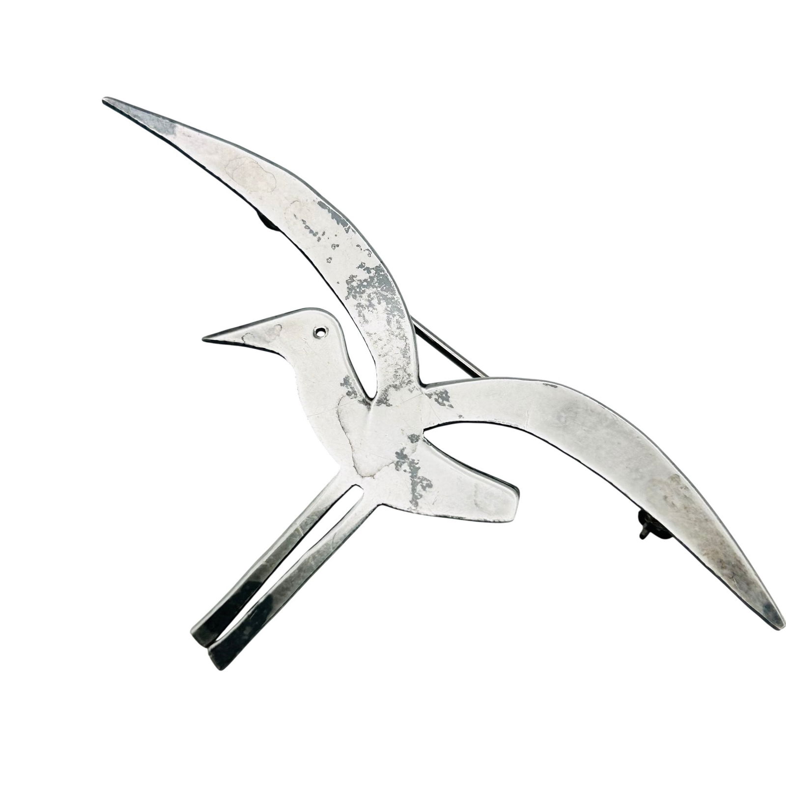 Southwest Signed Sterling Bird Brooch 5.08 G (1 of 6)