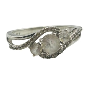 Topaz Sterling Ring Size 8, 2.79 G