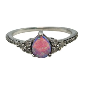 Opal Sterling Ring Size 7, 1.52 G