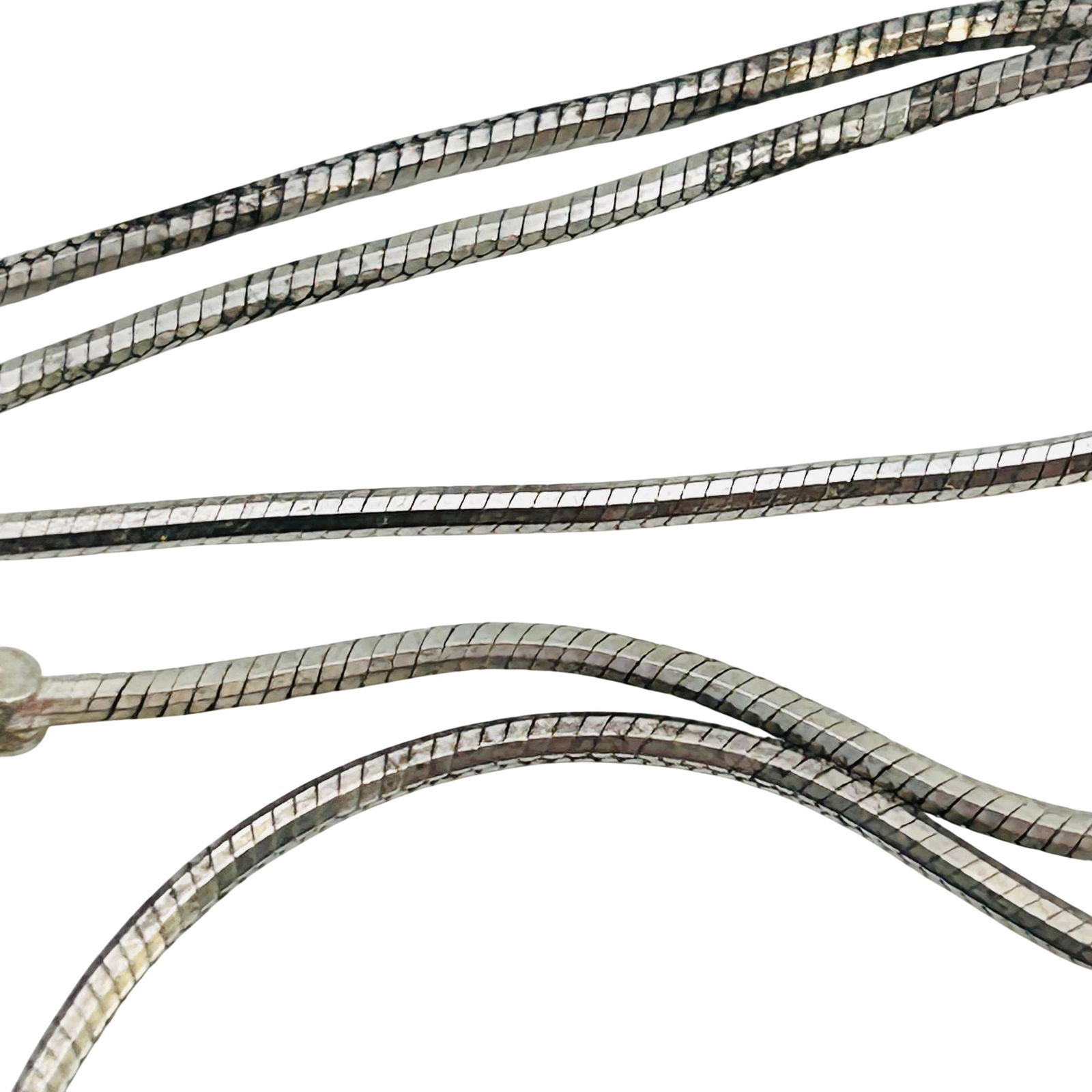 Italy Sterling Snake Chain 24 Necklace 8.08g: Italy Sterling snake chain 24” necklace 8.08g