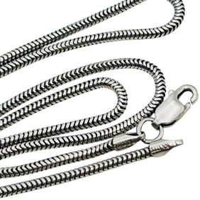 KA1772 Italy 20 In. Sterling Round Chain Necklace 7.3 G