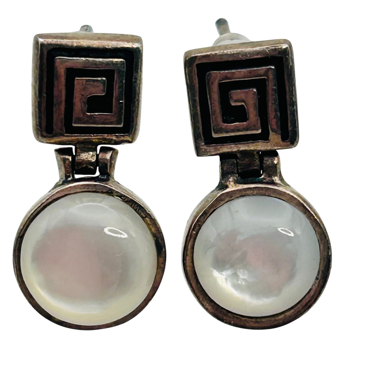 SILPADA Moonstone, Sterling Pushback Earrings 5.51 G (1 of 5)