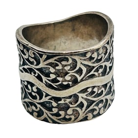 Israel, Silpada Sterling Wide Band Ring Size 6.5, 10.07 G