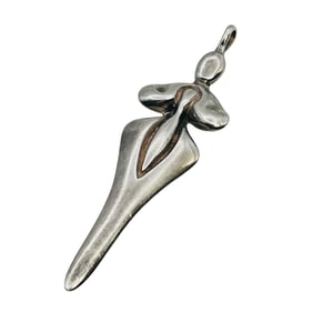 K Robin Signed Sterling Rebirth, Fertility Pendant, 6.24 G