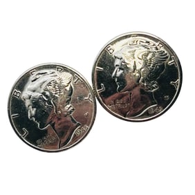 1945 Mercury Dime Earrings Signed 5.32 G