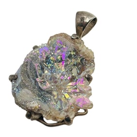 Druzy Quartz Sterling Pendant 11.81 G