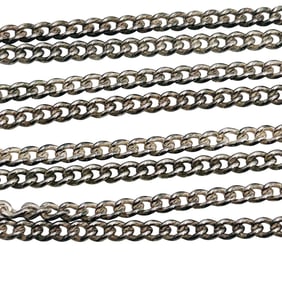 Sterling 22 Inch Curb Chain Necklace 6.46 G