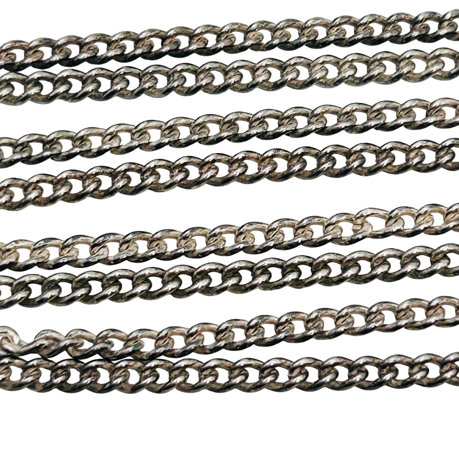 Sterling 22 Inch Curb Chain Necklace 6.46 G: Sterling 22 inch curb chain necklace 6.46 g