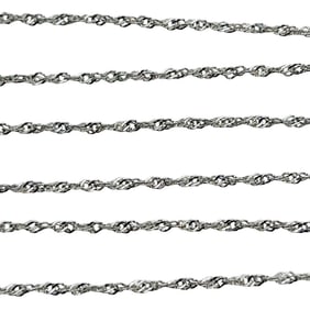 Italy, Sterling 20 Inch Rope Chain Necklace 1.2 G