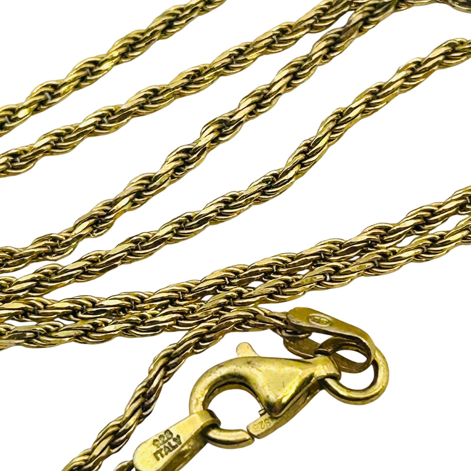 Italy, Sterling 17 Inch Rope Chain Necklace 4.17 G (1 of 4)