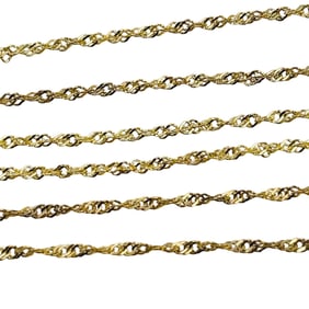 Italy, Sterling 20 Inch Rope Chain Necklace 1.21 G