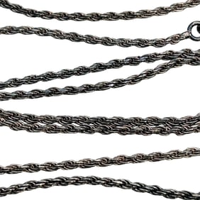 Italy 20inch Rope Chain Necklace 6.16 G