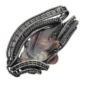 Agate Wire Wrapped Pendant 21.5 Grams