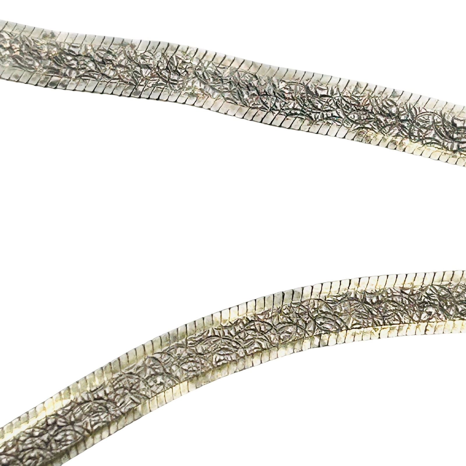 7 Sterling Flat Chain Bracelet 2.9 G (1 of 5)