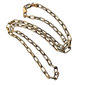 18 Sterling Oval Chain Necklace 9.53 G