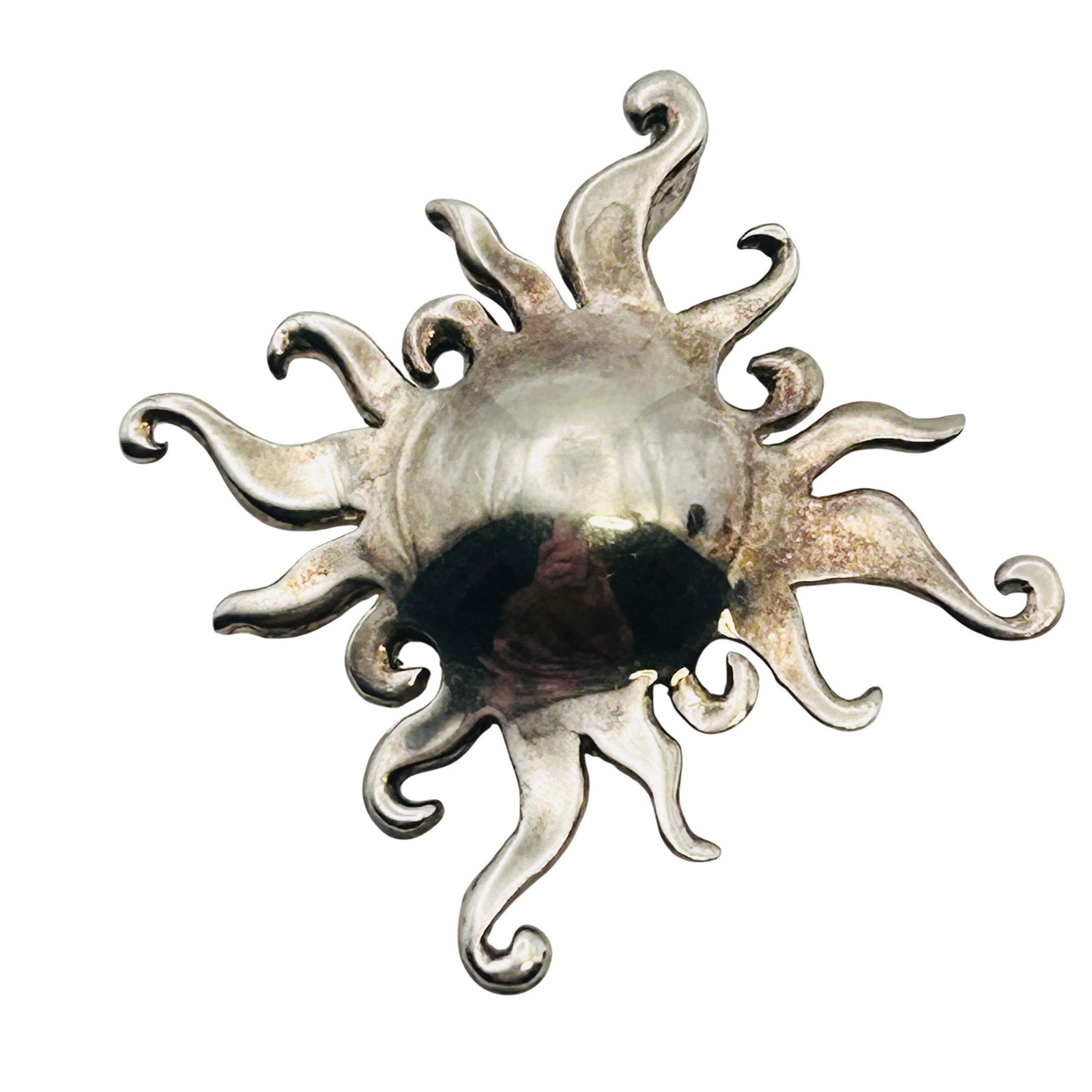 CLOVER Southwest Sterling Sun Pendant 5.06 G (1 of 5)