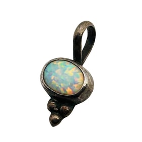 Southwest Opal Sterling Pendant .95 G
