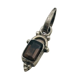 Smoky Quartz Sterling Pendant 1.48g