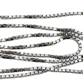 Sterling Box Chain Necklace 18 Inch, 4 G