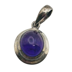 Amethyst Sterling Pendant 3.54 G