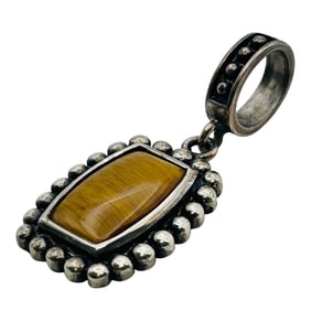 Tigers Eye Sterling Pendant 4.16 G
